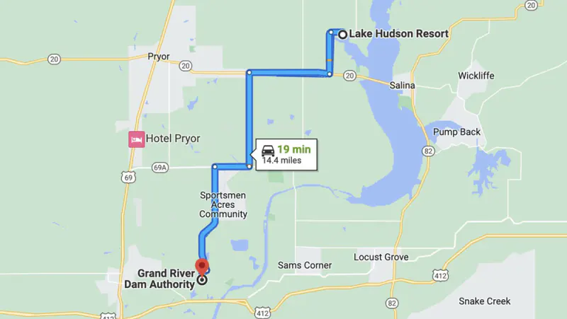 RV Park near Grand River Dam Authority, Pryor, OK